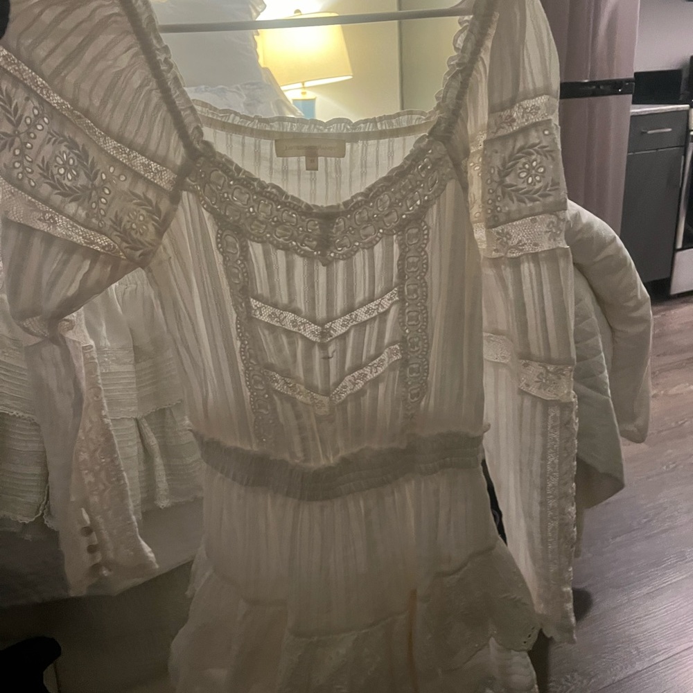 Brand new long sleeve shoulder less lSF dress